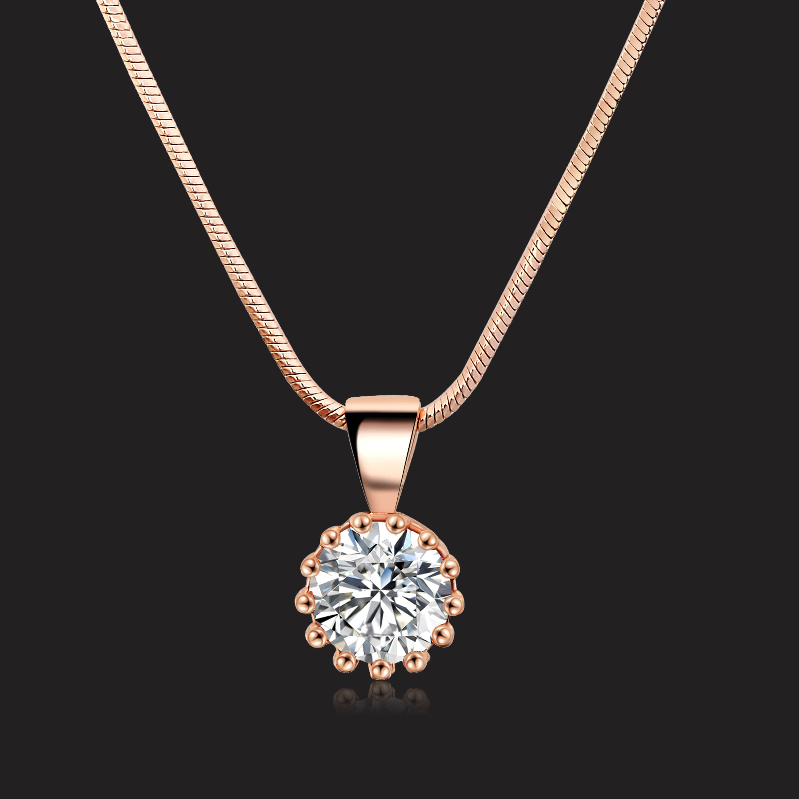 Charm Necklace Dainty - Unique Cubic Zirconia Pendants Necklaces For