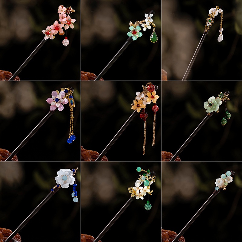 Hair Fork Stick - 1Pc Wooden Hairpin Headdress for Women