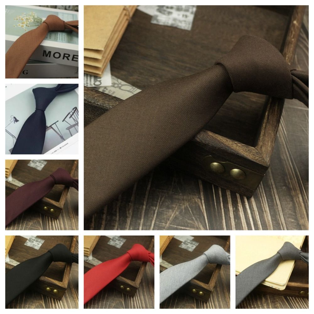 Solid Color Neck Tie Adjustabl - Women Accessories Business recension och pris