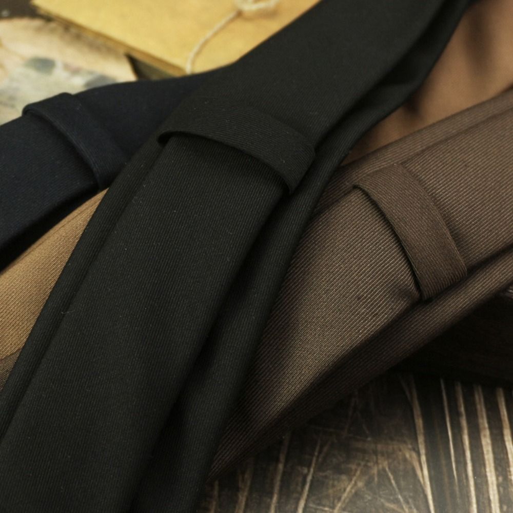 Solid Color Neck Tie Adjustabl - Women Accessories Business recension och pris