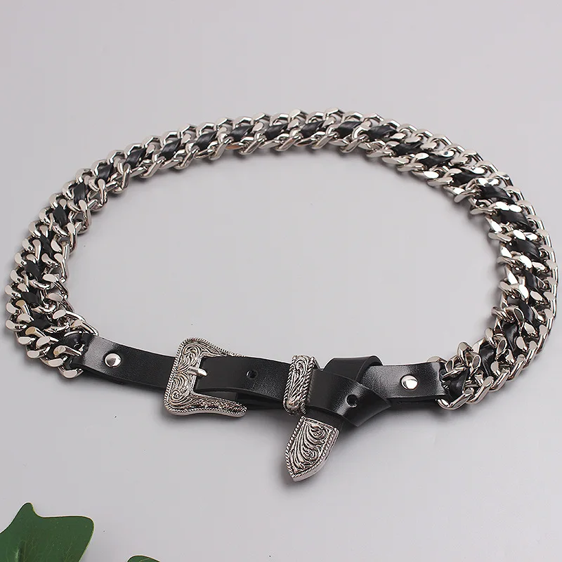 Women Hip Hop Metal Belt Fashi - Women'S Jeans Accessories Chain recension och pris