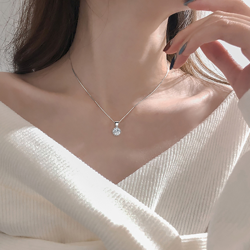 Unique Cubic Zirconia Pendants - Charm Necklace Dainty recension och pris