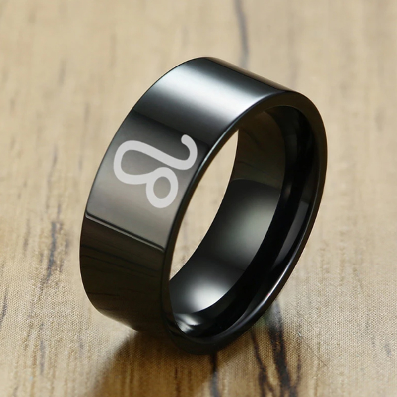 12 Zodiac Sign Rings Stainless - Women Accessories Name In English recension och pris