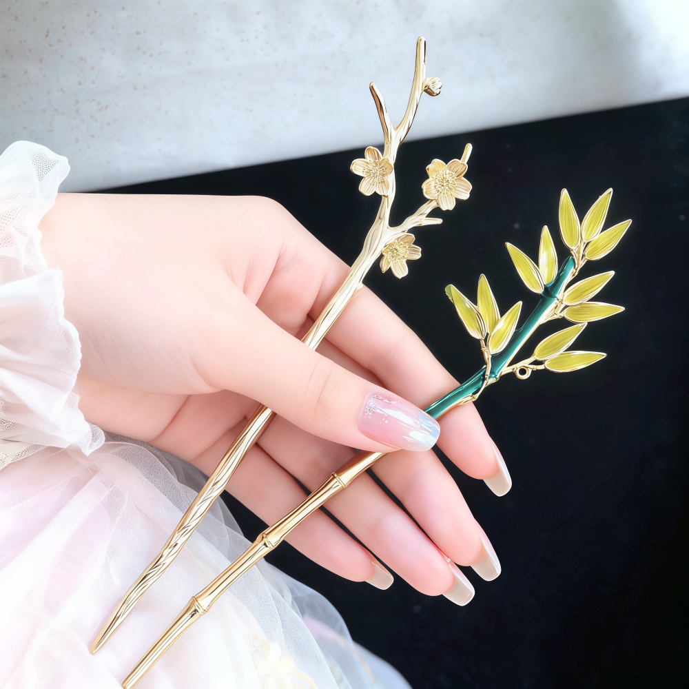 Enamel Alloy Hairpin For Women - Hair Fork Stick recension och pris