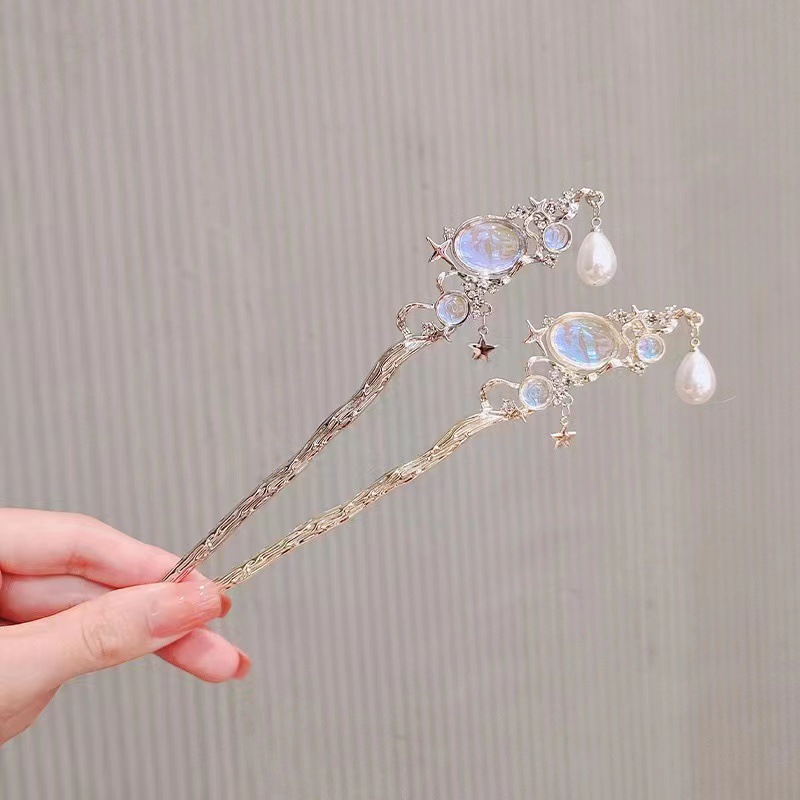 Moonstone Hairpin with Star &  - Hair Fork Stick recension och pris