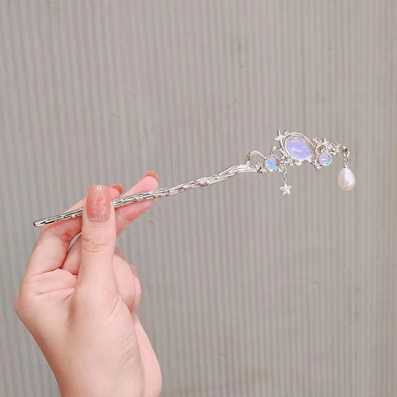 Moonstone Hairpin with Star &  - Hair Fork Stick recension och pris