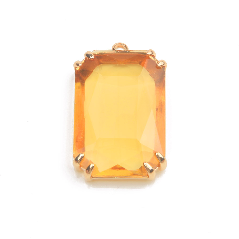 4PCS Dainty rectangle Faceted  - Charm Necklace Dainty recension och pris