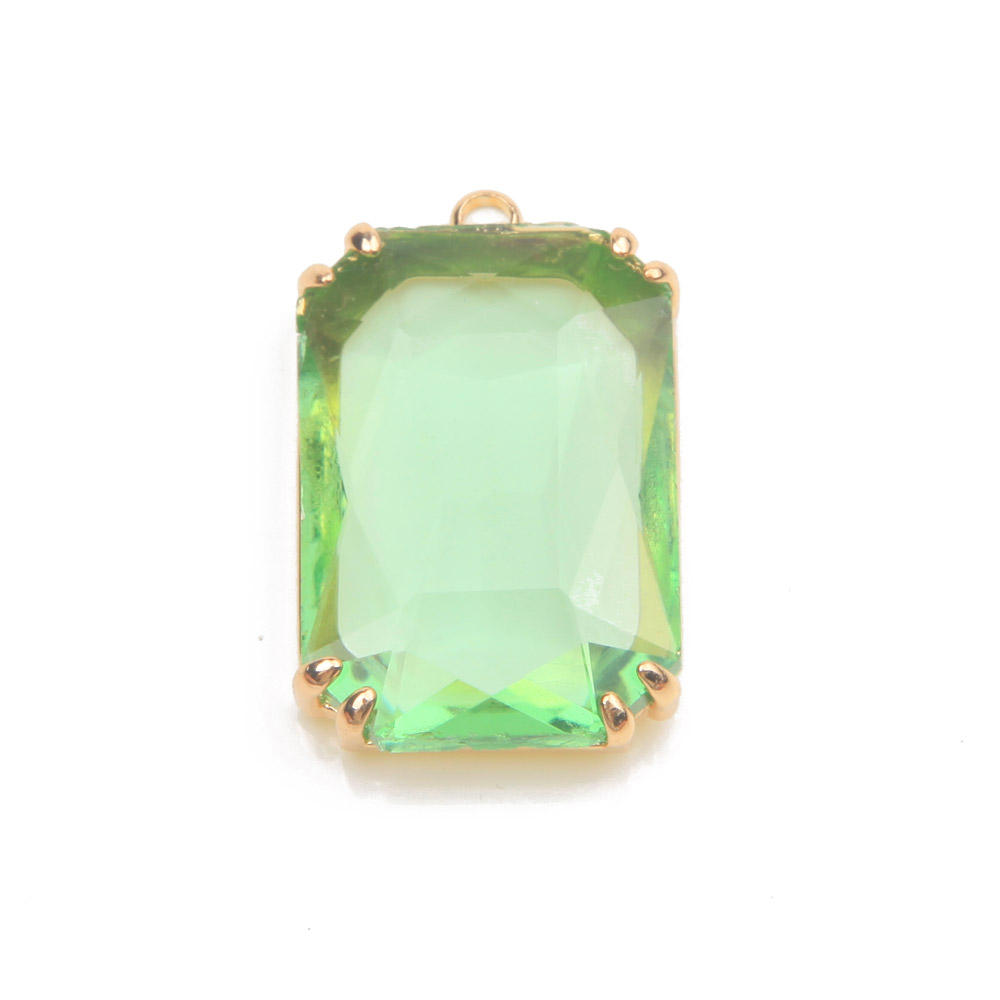 4PCS Dainty rectangle Faceted  - Charm Necklace Dainty recension och pris