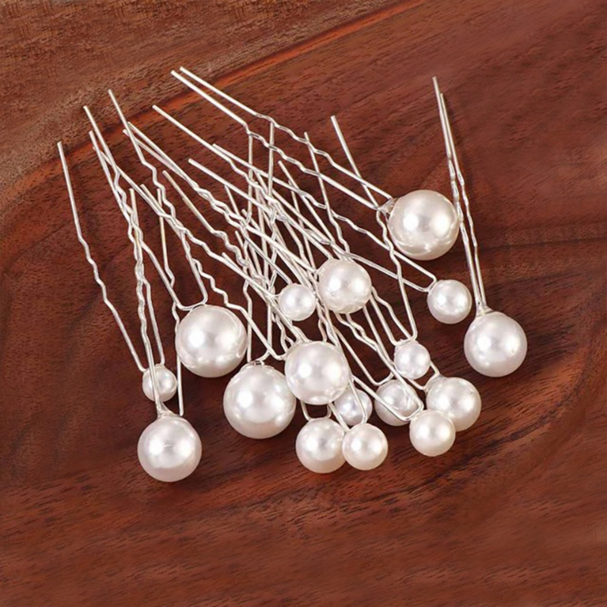 Pearl Hairpins 18Pcs U-Shaped  - Women Accessories Gift Set recension och pris