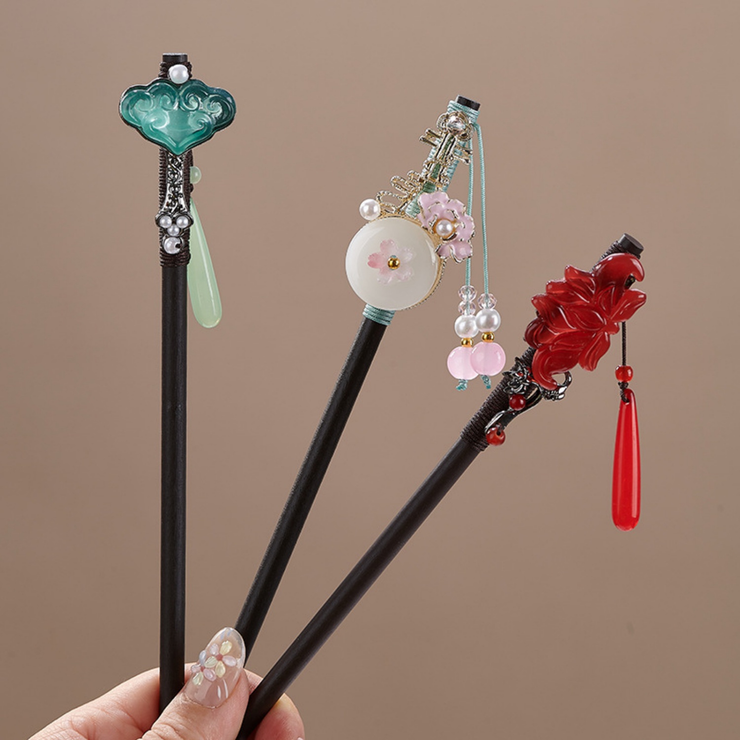 Vintage Flower Hairpin For Wom - Hair Fork Stick recension och pris