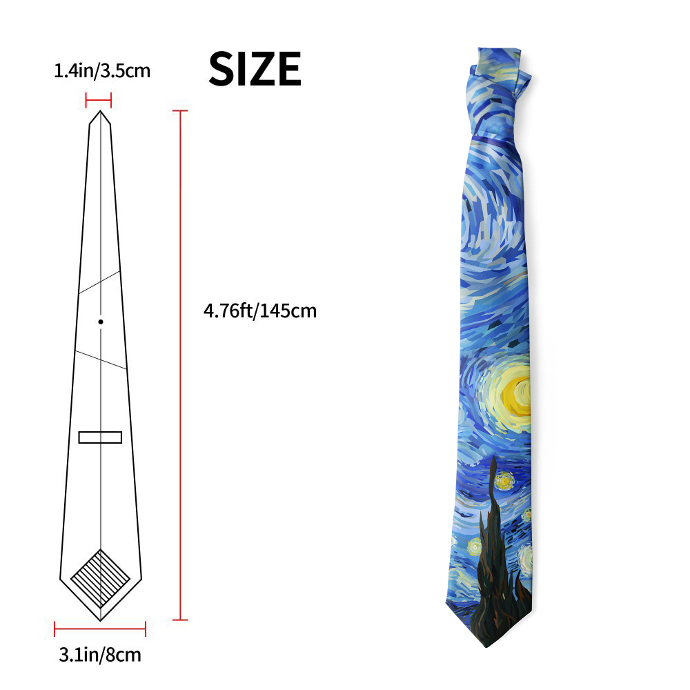 Starry Night Van Gogh Neckties - Women Accessories Business recension och pris