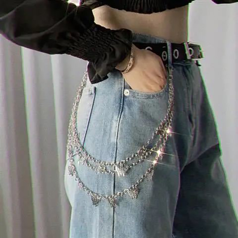 Punk Ins Butterfly Pants Chain - Women'S Jeans Accessories Chain recension och pris