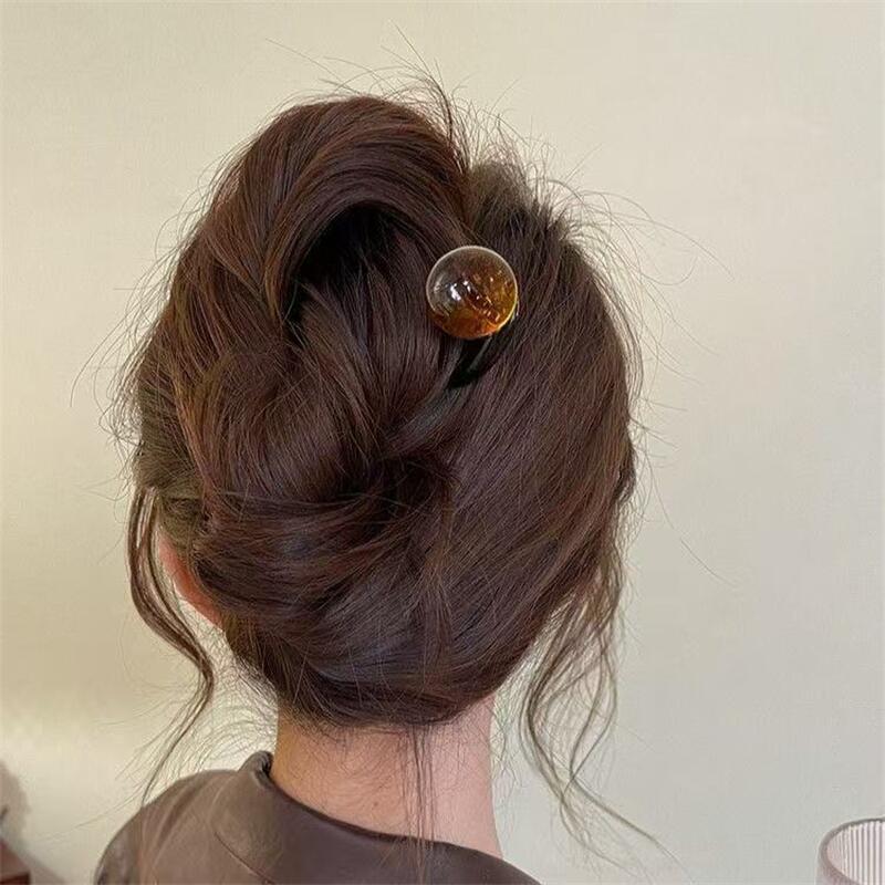 Fashion Colored Pearl U-Shaped - Hair Fork Stick recension och pris
