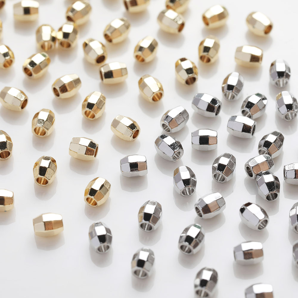 30PCS Dainty Oval Brass Beads  - Charm Necklace Dainty recension och pris