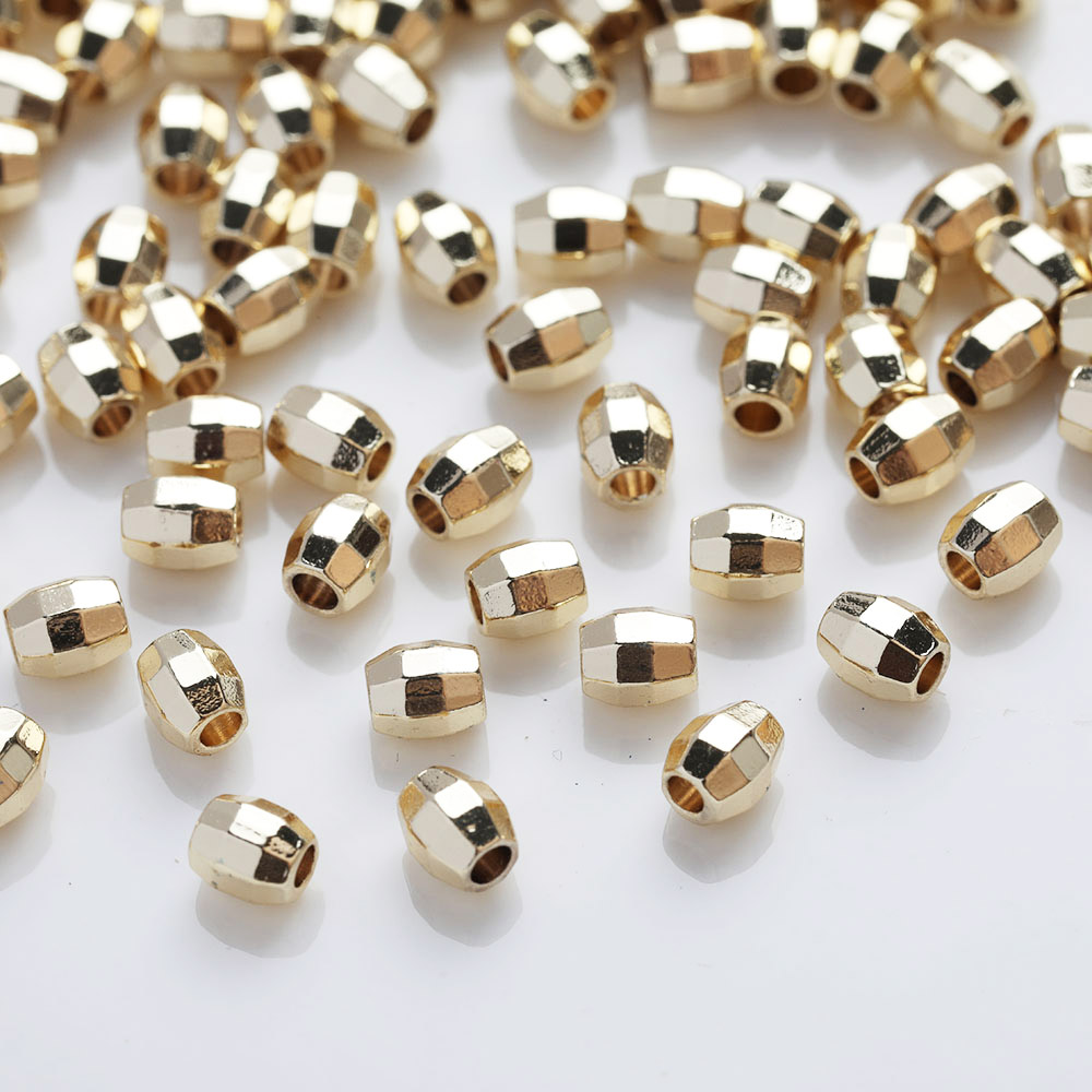 30PCS Dainty Oval Brass Beads  - Charm Necklace Dainty recension och pris