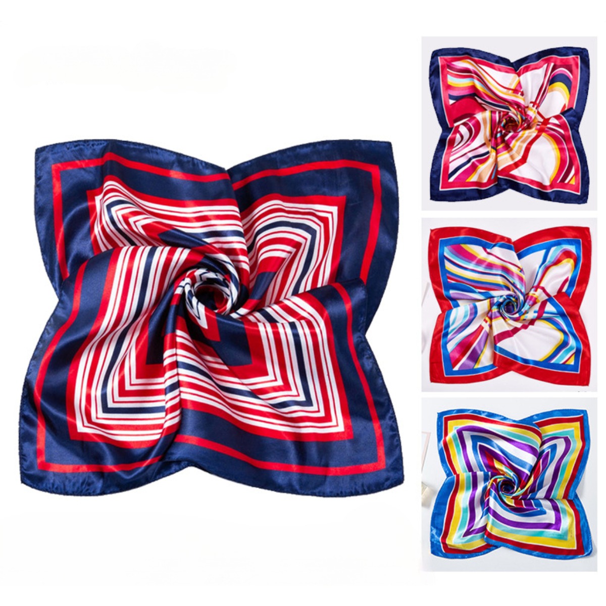 50*50cm Square Silk Scarves Sc - Women Accessories Business recension och pris