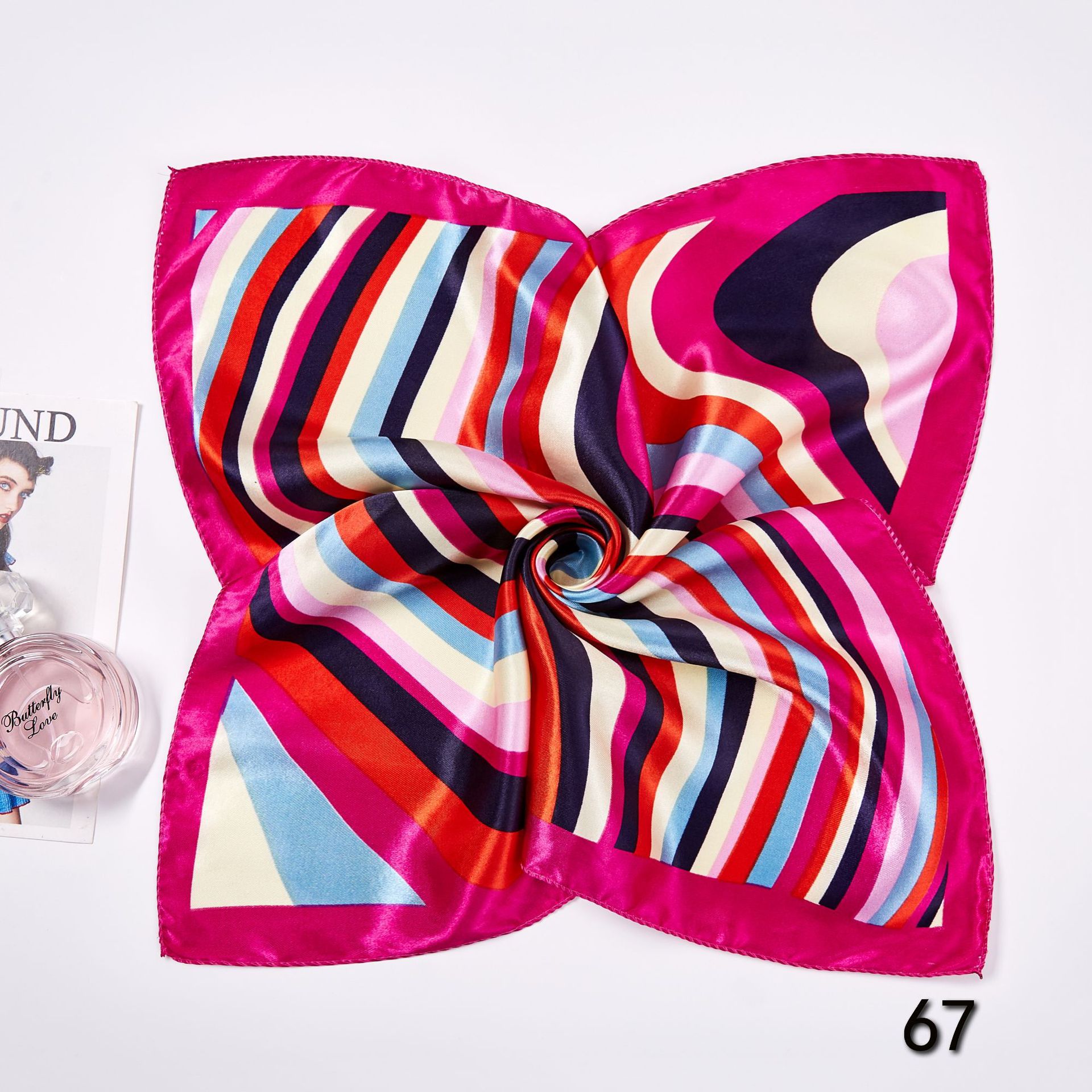 50*50cm Square Silk Scarves Sc - Women Accessories Business recension och pris