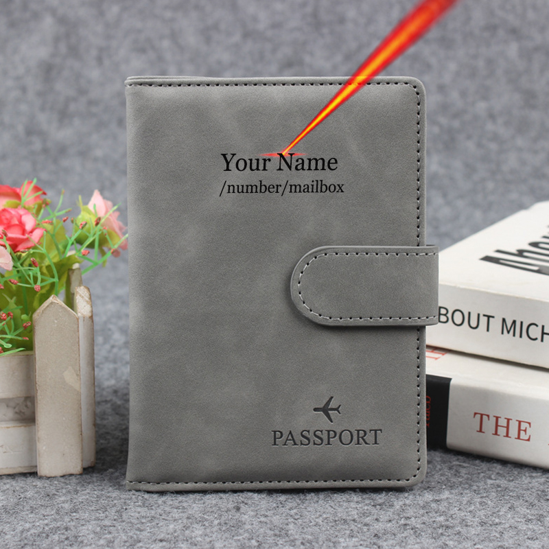 Magnetic Button Passport Cover - Women Accessories Name recension och pris