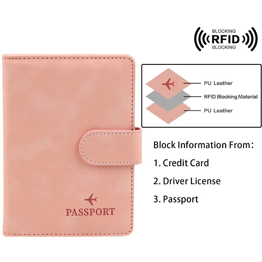 Magnetic Button Passport Cover - Women Accessories Name recension och pris