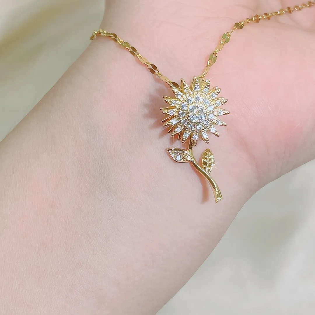 Stainless Steel Rotatable Spin - Charm Necklace Dainty recension och pris