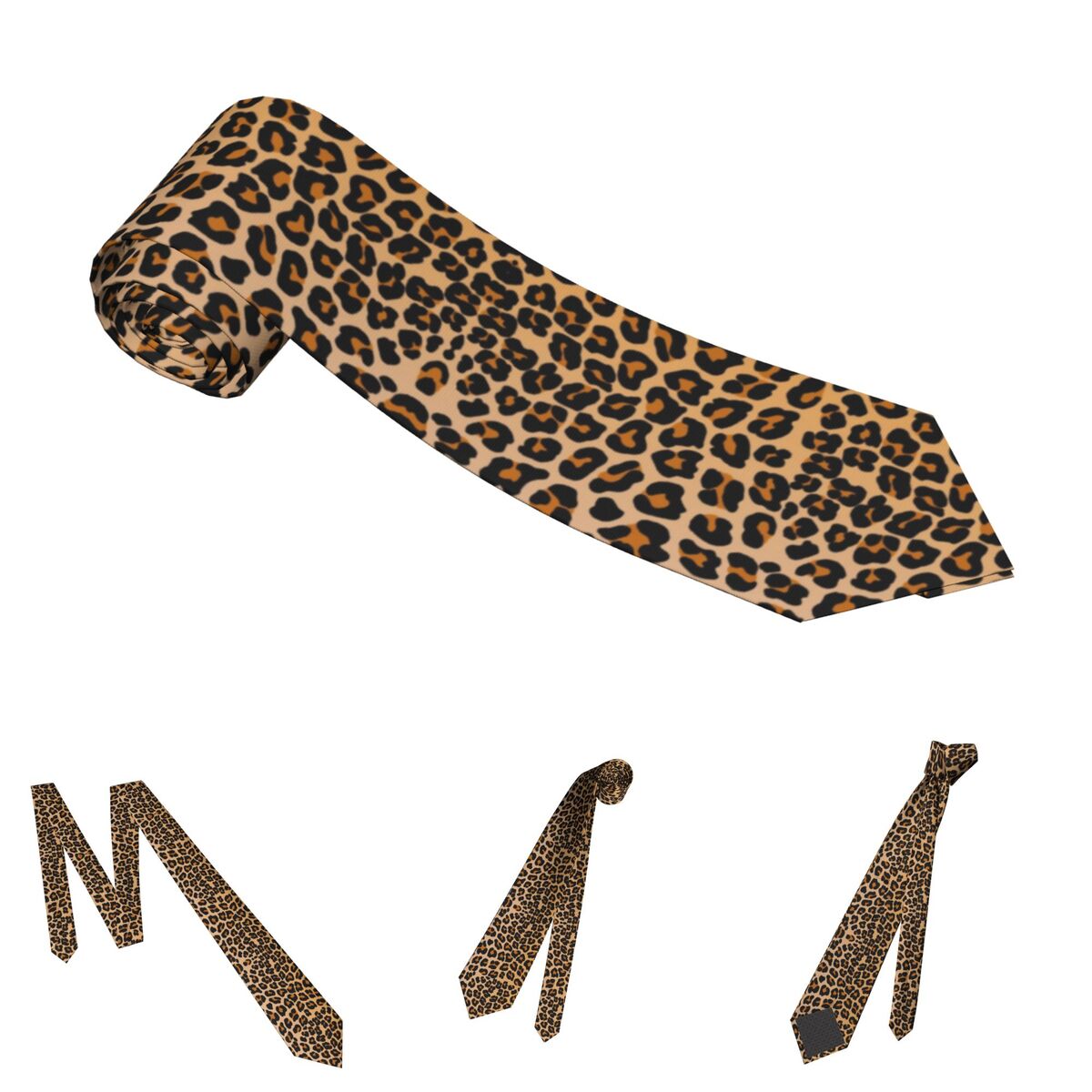 Leopard Men Women Necktie Slim - Women Accessories Business recension och pris