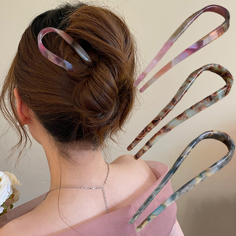 U-Shaped Hair Sticks Acetate A - Hair Fork Stick recension och pris