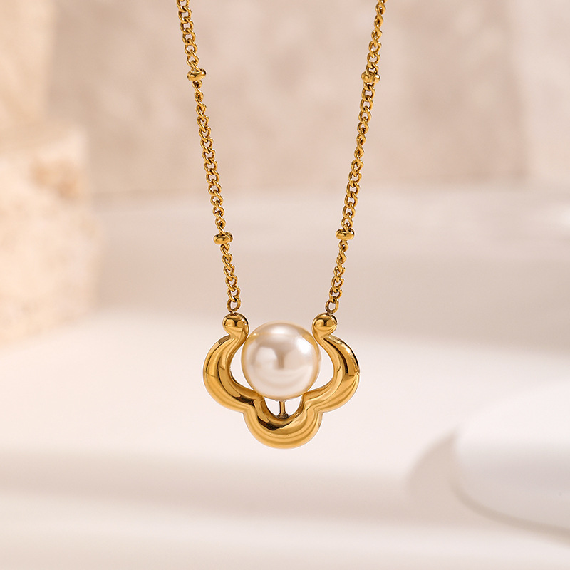 Chinese Style Lucky Auspicious - Charm Necklace Dainty recension och pris