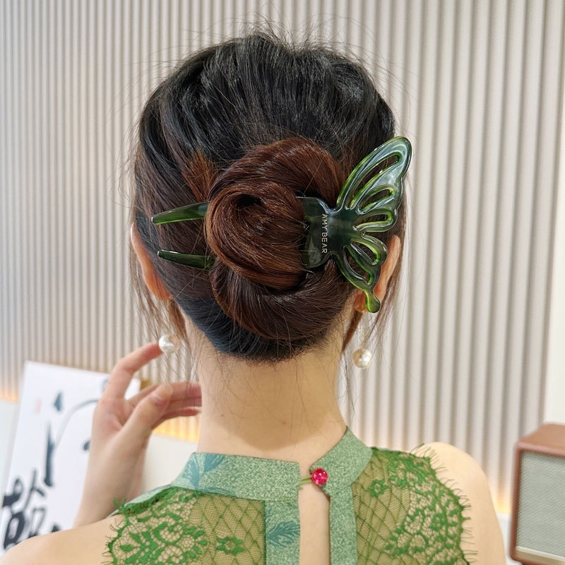Elegant Acetic Acid Butterfly  - Hair Fork Stick recension och pris