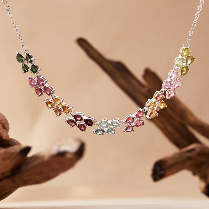 925 Sterling Silver Colored To - Charm Necklace Dainty recension och pris
