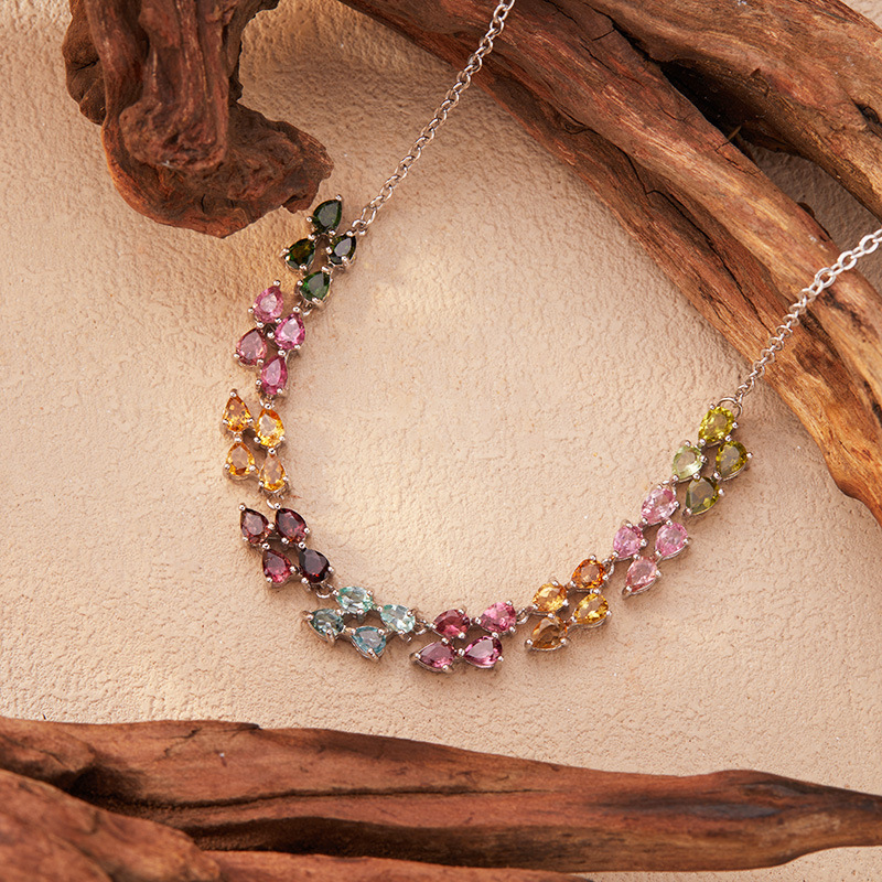 925 Sterling Silver Colored To - Charm Necklace Dainty recension och pris