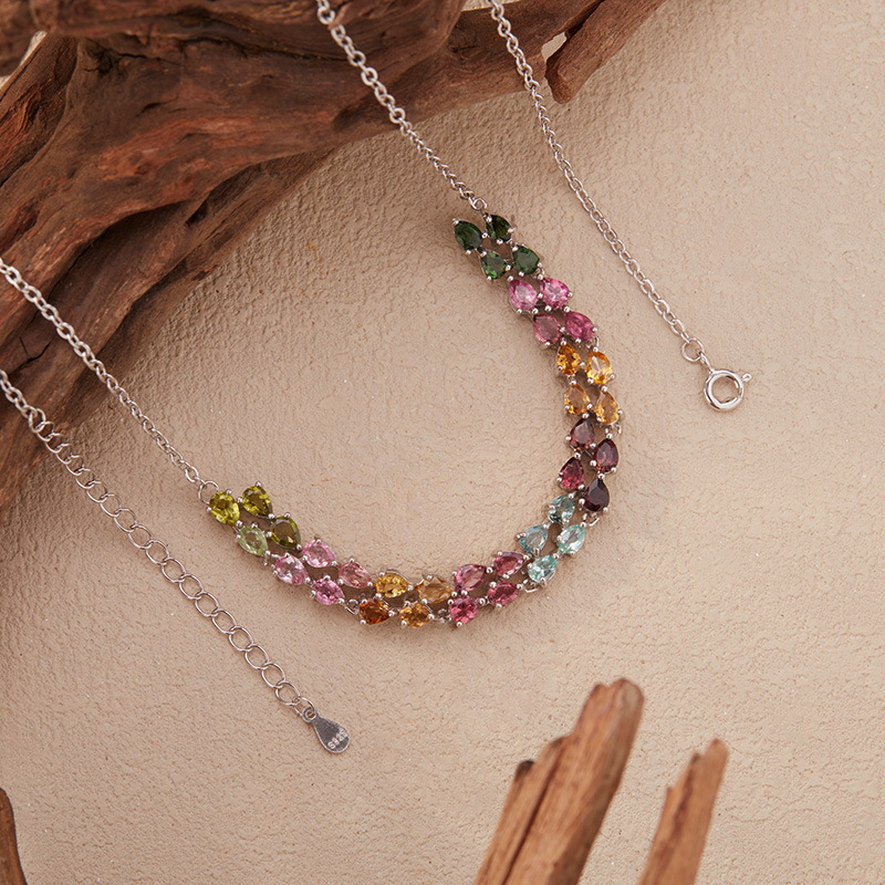 925 Sterling Silver Colored To - Charm Necklace Dainty recension och pris