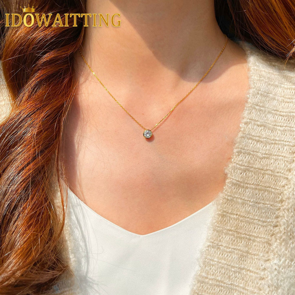 100% 925 Sterling Silver Forev - Charm Necklace Dainty recension och pris