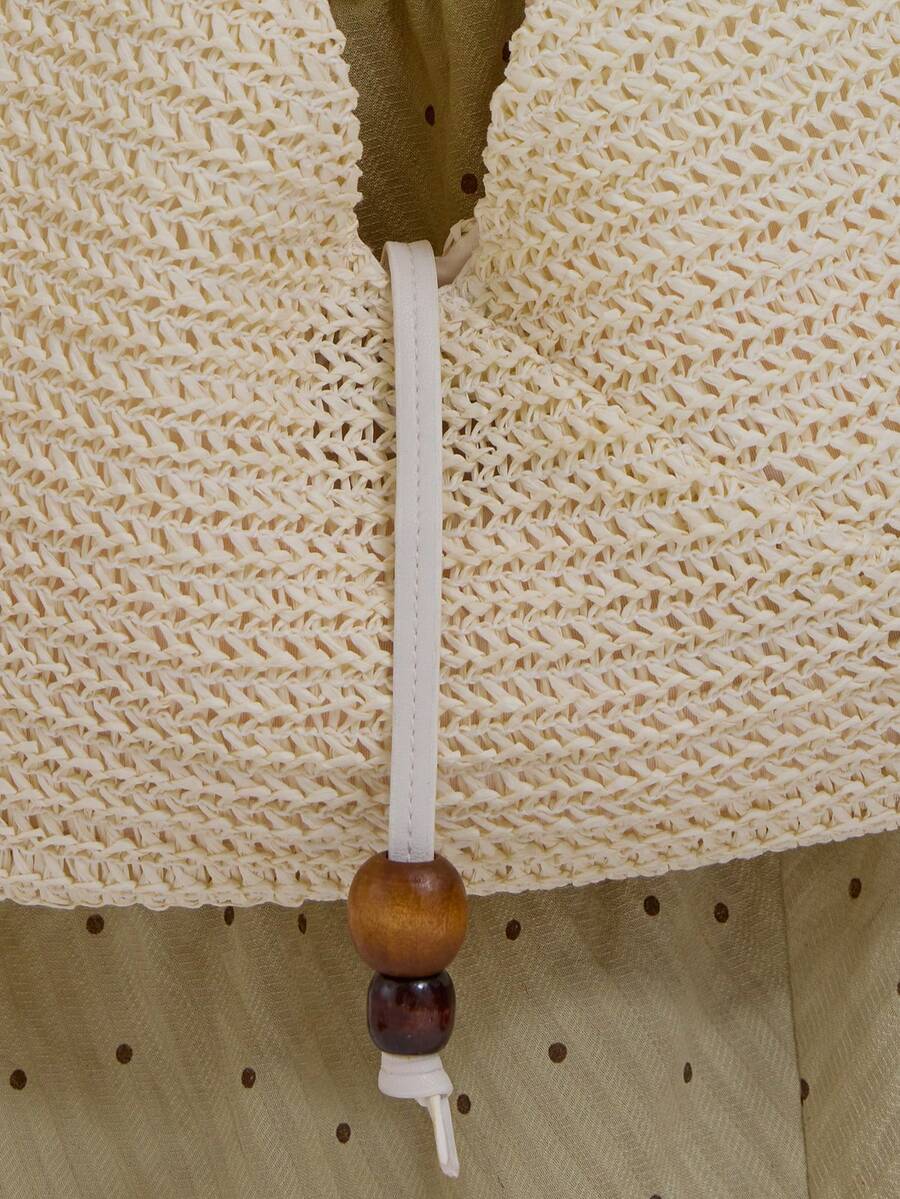 Straw Woven Faux Leather Bead  - Women'S Accessories Handbags recension och pris